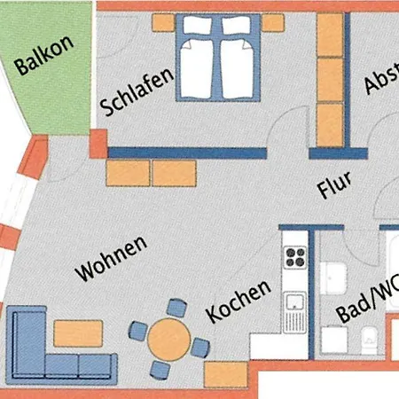 Apartment Strandhaus Nordseebrandung B2.2 Cuxhaven